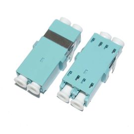 China LC OM3 Multi Mode Duplex Fiber Optic Cable Adapter with High Return Loss , SC Shape supplier