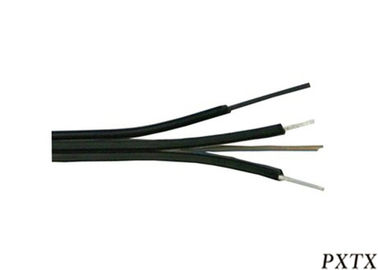 China Outdoor Fiber FTTH Aerial Drop Cable G.657A1 Black LSZH with Messenger Wire supplier