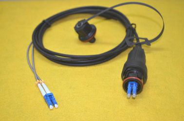 China ODLC Fiber Patch Cord Armoured GYFJH 2 Core Fiber Optic Cable with Pulling Eye supplier