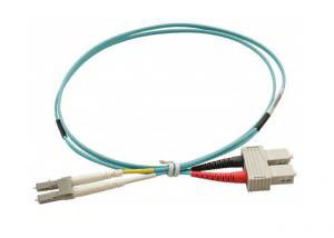 China Duplex PC UPC LSZH Single Mode Fiber Patch Cord / Fiber Optic Jumper Cable supplier