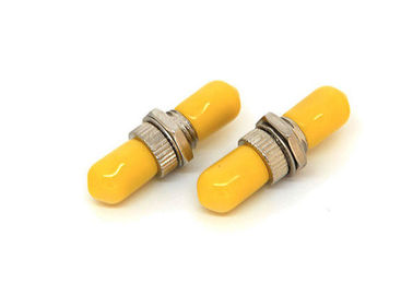 China Sleeve ST Simplex Fiber Optic Adapter Connector with Red Yellow Black Cap supplier