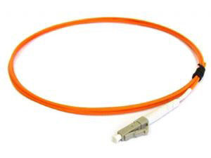 China Duplex LC Mulitimode Fiber Optic Pigtail with Orange Aqua Cable , OFNP OFNR Jacket supplier