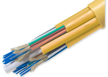 China Industrial 16 - 144 Strand Indoor Fiber Optic Cable By The Foot , Flame Retardant supplier