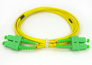 China Telecommunication Duplex SM SC-SC Fiber Patch Cord with UPC / APC Polishing supplier