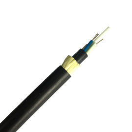 China ADSS  All Dielectric Self supporting Aerial Cable PE Sheath with FRP Strength Member supplier