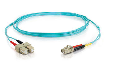 China 10G OM3 50 / 125 LC SC Fiber Optic Patch Cables PVC / LSZH 2.0mm supplier