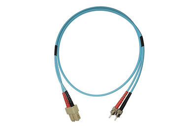 China SC - ST 10G OM3 50 / 125 Fiber Optic Patch Cord / Fiber Optic Jumper Cable supplier