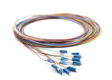 China LC 12F COLORED 9 / 125 LOOSE TUB G652D OS2 Splicing Fiber Optic Cable 0.9MM supplier