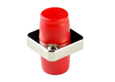 China FC Simplex Square Type Fiber Optic Adapter Metal Type With Ceramic Sleeve supplier