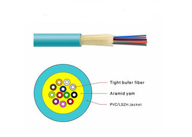 China OM3 / OM4 GJFJV Indoor Usage Fiber Optic Cable 1-48C for Fiber Patch Cords and Indoor Usage supplier