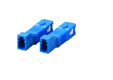 China Hybrid Fiber Optic Adapter Singlemode Simplex / Duplex LC To SC Male Adapter supplier
