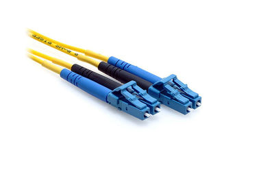 China LC-LC 9 / 125 Singlemode Fiber Optic Duplex Patch Cable 3.0/2.0MM LSZH supplier