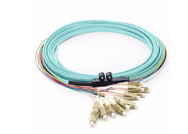 China Singlemode / Multimode Ribbon Fiber Optic Pigtail SC OR LC 12CORE supplier