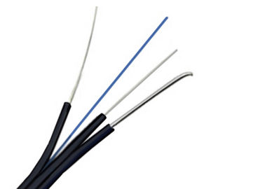 China FTTH Drop Cable G657A1 1 Core Outdoor Fiber Optic Cable With Steel Strength Member supplier