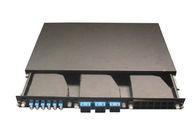 19 Inch Network Cable MPO Patch Panel , 3pcs MPO Casstte Module