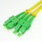 Telecommunication Duplex SM SC-SC Fiber Patch Cord with UPC / APC Polishing supplier