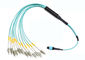 12 Core MPO Fiber Optic Patch Cord Single Mode And Multimode Fiber Optic Cable supplier