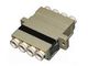 High Precision LC Quad Fiber Optic Adapter with Flange or without Flange for CATV System / Local Area Network supplier