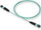 MTP 24 Core Fiber Optic Patch Cord MPO Trunk Cable OM3 OM4 with Aqua Color supplier