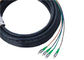 Waterproof 4 Core Fiber Optic Pigtail For FTTH / MAN , SC APC Connector supplier