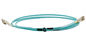 Duplex LC Mulitimode Fiber Optic Pigtail with Orange Aqua Cable , OFNP OFNR Jacket supplier