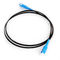 Black SC-SC FTTH Fiber Optic Cable Single Mode Patch Cord Jumper supplier