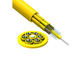 Raiser Rated Tight Buffered Break Out Indoor Fiber Optic Cable SM / MM , Yellow supplier
