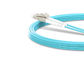 LC-LC 10G OM4 50 / 125 Fiber Optic Jumper Cable PVC / LSZH for Data Center supplier