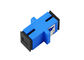 Blue SC SM Simplex Fiber Optic Network Adapter SC Female To SC Female supplier