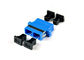 SC SM Duplex Fiber Optic Adapter with Flange or Without Flange Blue supplier