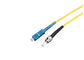 SC-SC Fiber optic Patch Cord 9 / 125 Singlemode Simplex for long distance transmission supplier