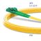 Customized LC/apc-LC/apc SM Duplex Yellow Fiber Optic Patch Cord supplier